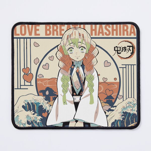 Item preview, Mitsuri Kanroji Love Hashira Wave Art designed and sold by Isaias Gomez | IKIGAISEKAI.