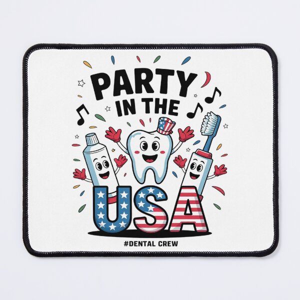 Item preview, Dentist 4th of July Party In The USA Dental Crew Patriotic designed and sold by HuValverdeArt.