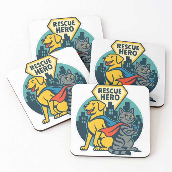 Item preview, Rescue Pet Hero – Custom Name Dog & Cat Rescue Hero Tee Sticker designed and sold by StickyGuys.