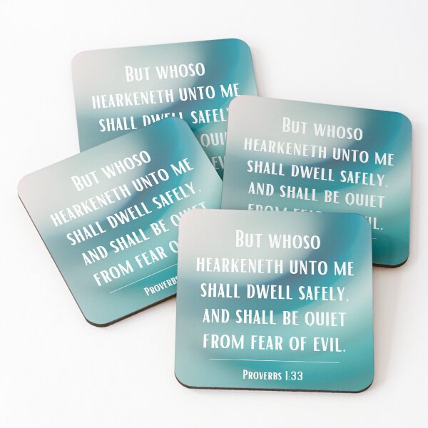 Item preview, Proverbs 1:33 designed and sold by Undonemadenew.