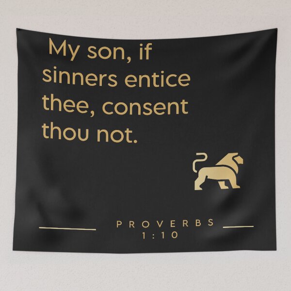 Item preview, Proverbs 1:10 designed and sold by Undonemadenew.