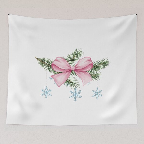 Item preview, Winter Cozy: Pine Branch Bow Design designed and sold by SparkLuxe.