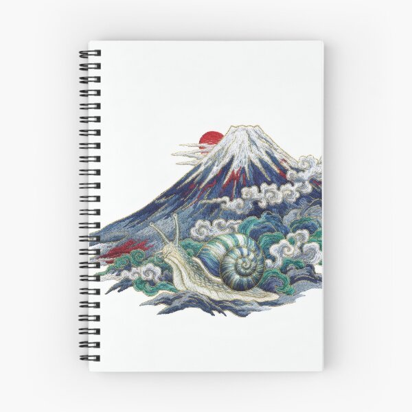 Item preview, Snail to Fuji — A Haiku in Thread designed and sold by daromi.