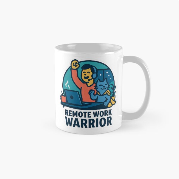 Item preview, Remote Work Warrior – Home Office Hero designed and sold by StickyGuys.