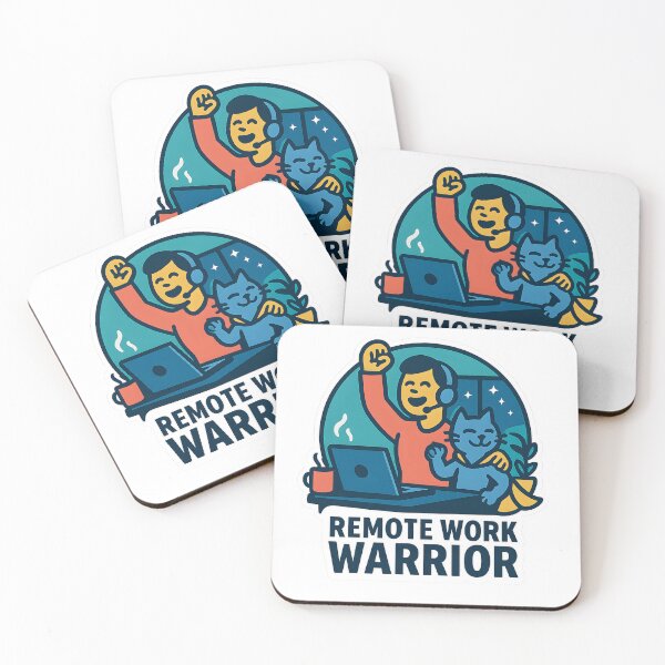 Item preview, Remote Work Warrior – Home Office Hero designed and sold by StickyGuys.