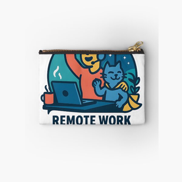 Item preview, Remote Work Warrior – Home Office Hero designed and sold by StickyGuys.
