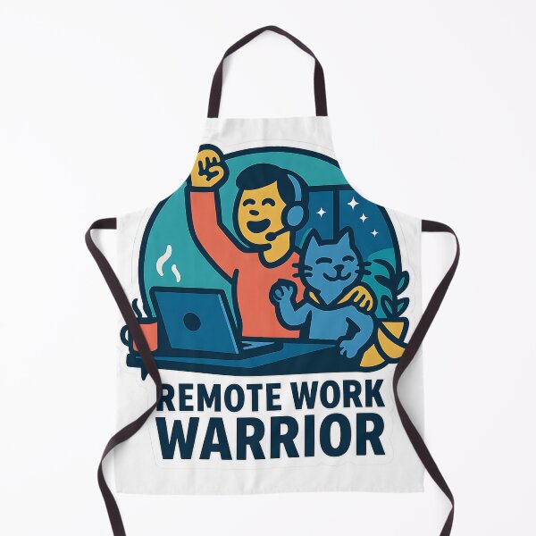 Item preview, Remote Work Warrior – Home Office Hero designed and sold by StickyGuys.