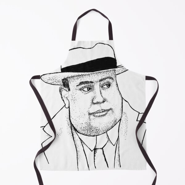 Item preview, Boss of Chicago: Hand-Drawn Al Capone Portrait Stipple Art Poster designed and sold by wbhny.