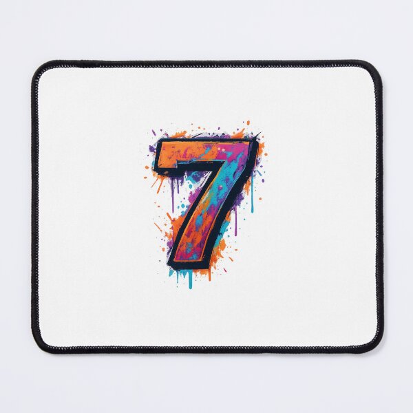 Item preview, Vibrant Graffiti Number Seven Art designed and sold by LightandTruth.
