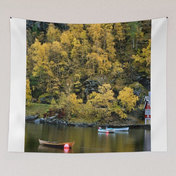 Item preview, Flam Aurlandsfjord Norwegian Fjord Norway designed and sold by AndyEvansPhotos.