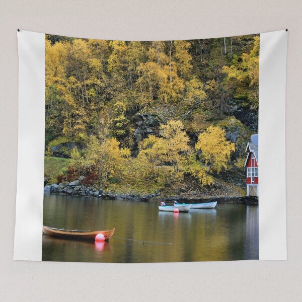 Item preview, Flam Aurlandsfjord Norwegian Fjord Norway designed and sold by AndyEvansPhotos.