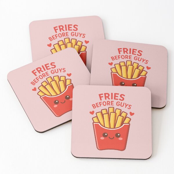 Item preview, Fries Before Guys – Cute Kawaii French Fries Funny Food Quote Design designed and sold by Dezpro.