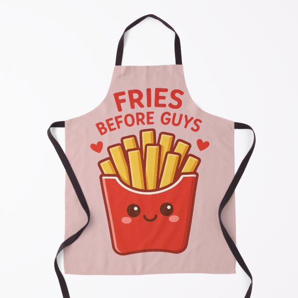Item preview, Fries Before Guys – Cute Kawaii French Fries Funny Food Quote Design designed and sold by Dezpro.