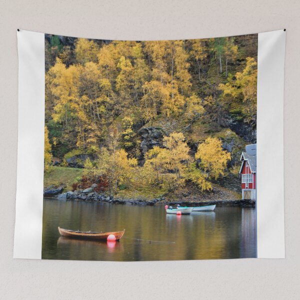 Item preview, Flam Aurlandsfjord Norwegian Fjord Norway designed and sold by AndyEvansPhotos.