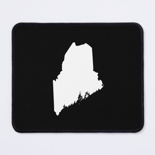 Item preview, Maine Map Silhouette – Minimal White designed and sold by Paper Drip.
