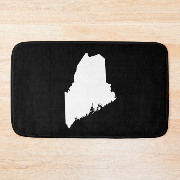Item preview, Maine Map Silhouette – Minimal White designed and sold by Paper Drip.