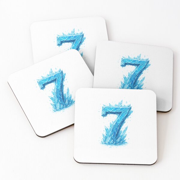 Item preview, Number Seven Frozen Ice Crystal designed and sold by LightandTruth.
