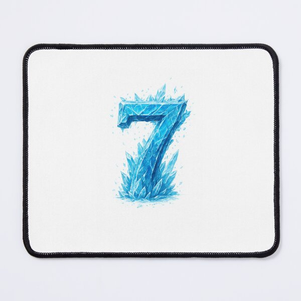 Item preview, Number Seven Frozen Ice Crystal designed and sold by LightandTruth.