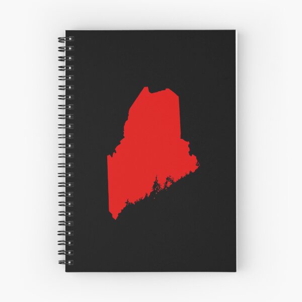 Item preview, Maine Map Silhouette – Minimal Red designed and sold by Paper Drip.