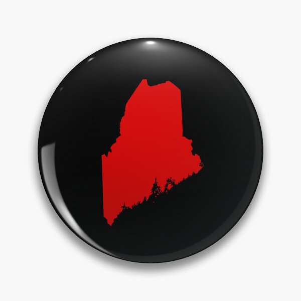 Item preview, Maine Map Silhouette – Minimal Red designed and sold by Paper Drip.
