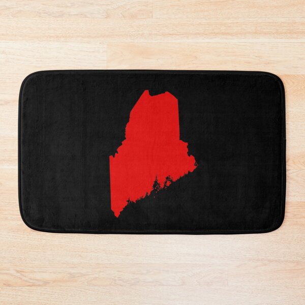 Item preview, Maine Map Silhouette – Minimal Red designed and sold by Paper Drip.