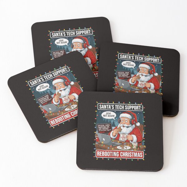 Item preview, Santa's Tech Support, Rebooting Christmas Funny designed and sold by kiralynstration.