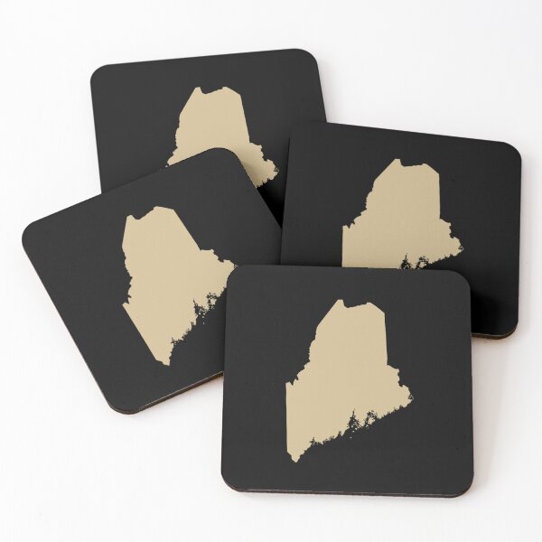 Item preview, Maine Map Silhouette – Minimal Red designed and sold by Paper Drip.