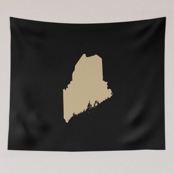 Item preview, Maine Map Silhouette – Minimal Red designed and sold by Paper Drip.