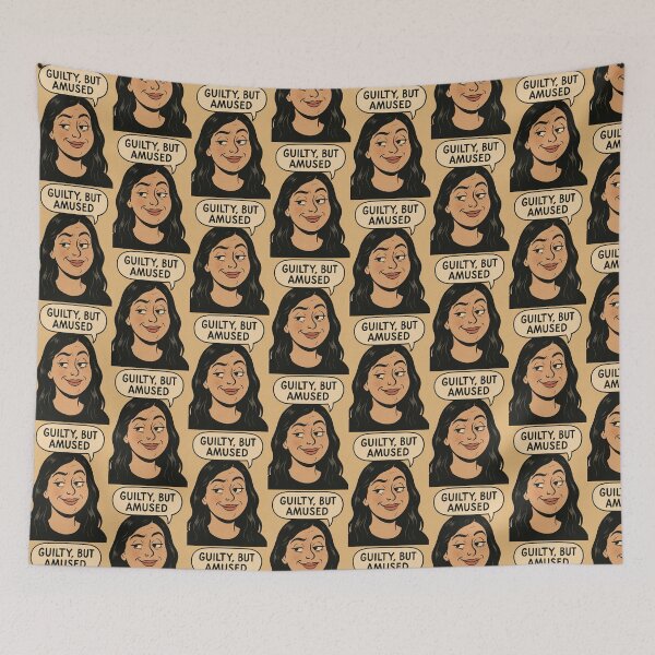 Item preview, Guilty, But Amused designed and sold by Shit With Sugar On✨.