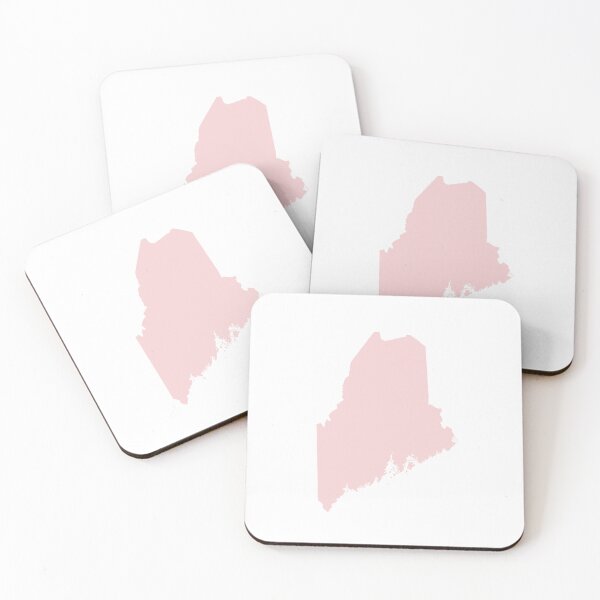 Item preview, Maine Map Silhouette – Minimal Pink designed and sold by Paper Drip.