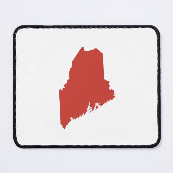 Item preview, Maine Map Silhouette – Minimal Maroon designed and sold by Paper Drip.