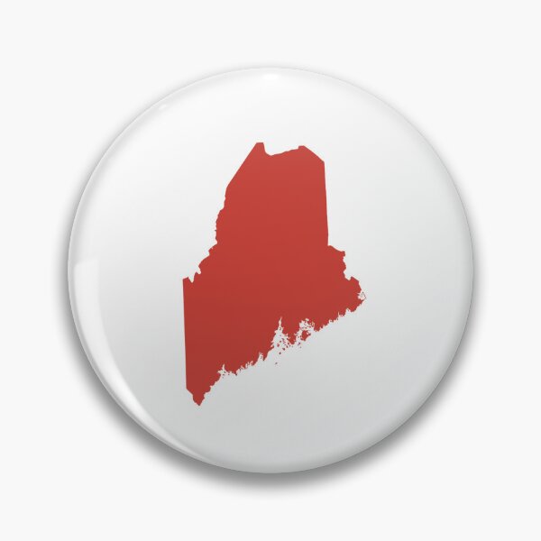 Item preview, Maine Map Silhouette – Minimal Maroon designed and sold by Paper Drip.