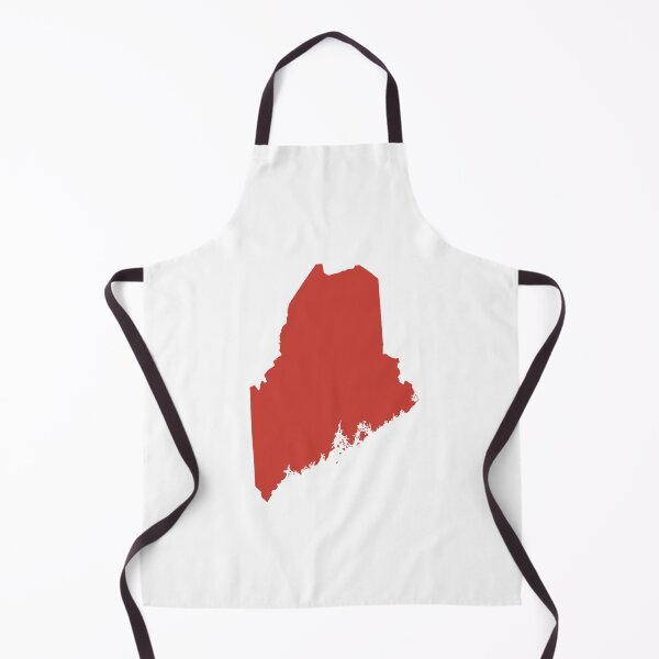Item preview, Maine Map Silhouette – Minimal Maroon designed and sold by Paper Drip.