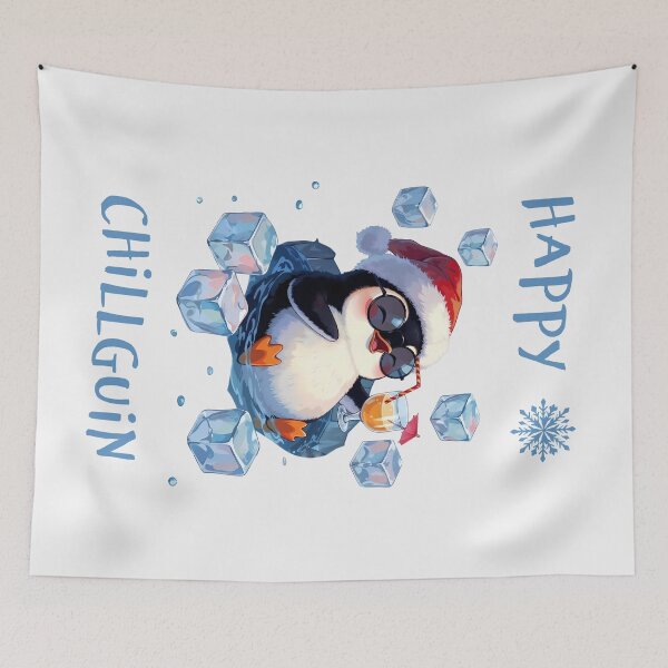 Item preview, Happy Chillguin - Funny Christmas Penguin Chilling designed and sold by SolaoLab.
