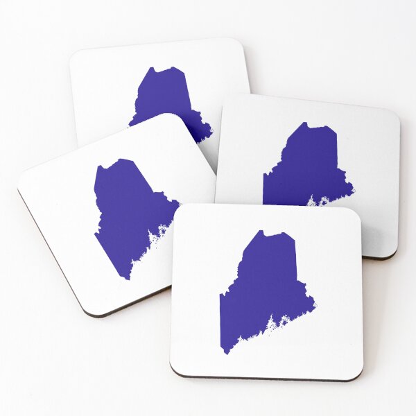 Item preview, Maine Map Silhouette – Minimal Black and White designed and sold by Paper Drip.