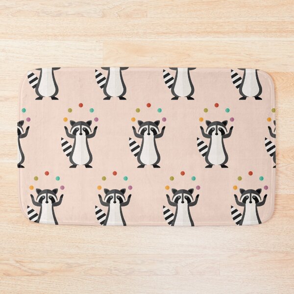 Item preview, Juggling raccoons on pink designed and sold by reneesillus.