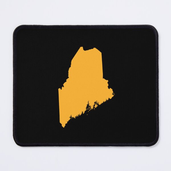 Item preview, Maine Map Silhouette – Minimal Yellow designed and sold by Paper Drip.
