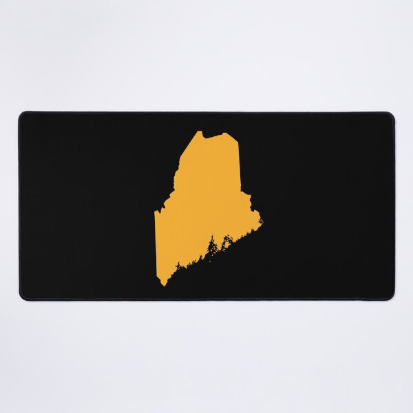 Item preview, Maine Map Silhouette – Minimal Yellow designed and sold by Paper Drip.