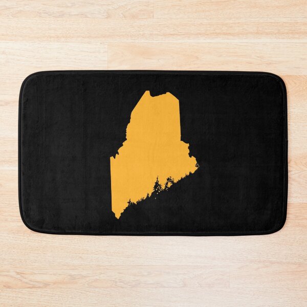 Item preview, Maine Map Silhouette – Minimal Yellow designed and sold by Paper Drip.