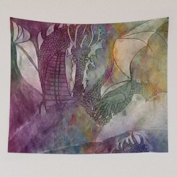 Item preview, Fire and Water Dragon IV designed and sold by Gluecknika.