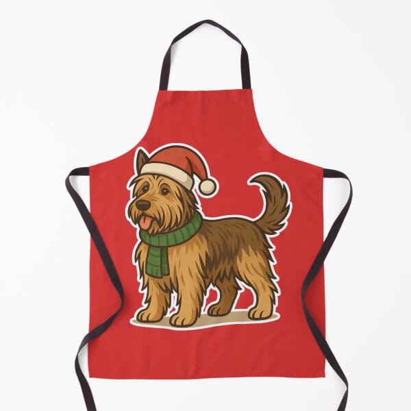 Item preview, Picardy Sheepdog Christmas Lights – Berger Picard in Santa Hat designed and sold by GoodyPaws.