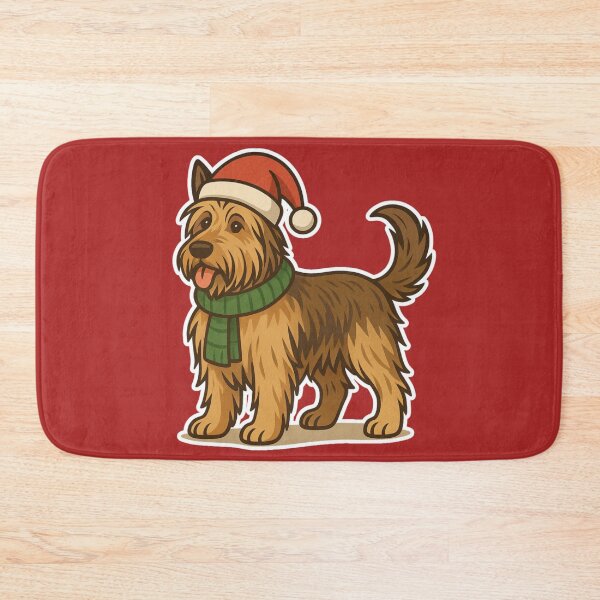 Item preview, Picardy Sheepdog Christmas Lights – Berger Picard in Santa Hat designed and sold by GoodyPaws.