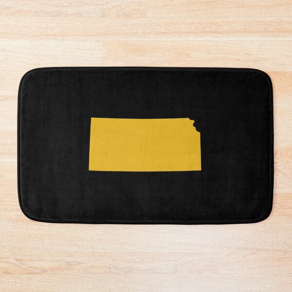 Item preview, Kansas Map Silhouette – Minimal Yellow designed and sold by Paper Drip.