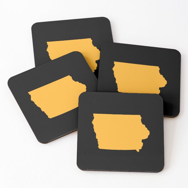Item preview, Iowa Map Silhouette – Minimal Yellow designed and sold by Paper Drip.