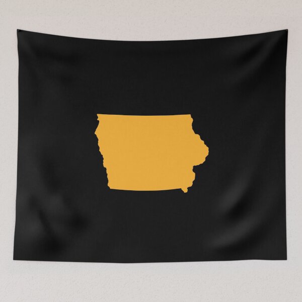 Item preview, Iowa Map Silhouette – Minimal Yellow designed and sold by Paper Drip.