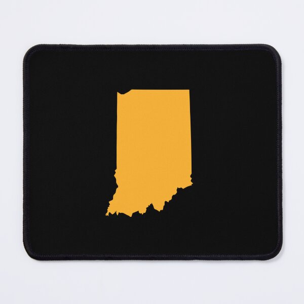 Item preview, Indiana Map Silhouette – Minimal Yellow designed and sold by Paper Drip.