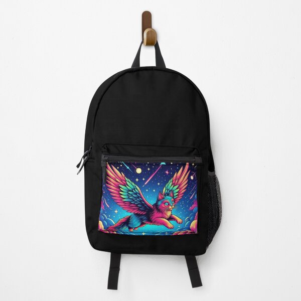 Item preview, Colorful cute mystic fantastic winged cat designed and sold by Dogandesighn.
