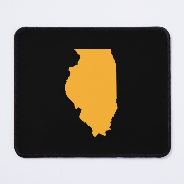 Item preview, Illinois Map Silhouette – Minimal Yellow designed and sold by Paper Drip.