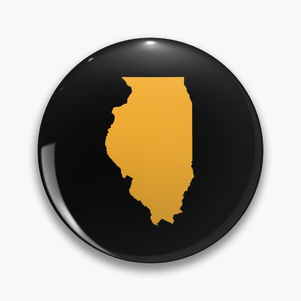 Item preview, Illinois Map Silhouette – Minimal Yellow designed and sold by Paper Drip.