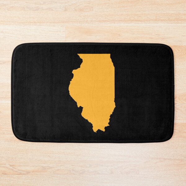 Item preview, Illinois Map Silhouette – Minimal Yellow designed and sold by Paper Drip.
